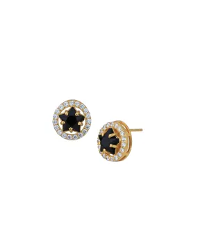 18kt Gold Plated with CZ Star Stud Earring for women