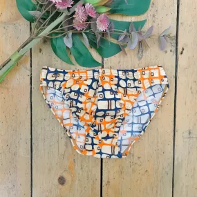 1970's Patterned Speedo Swimsuit Trunk / 10Y 