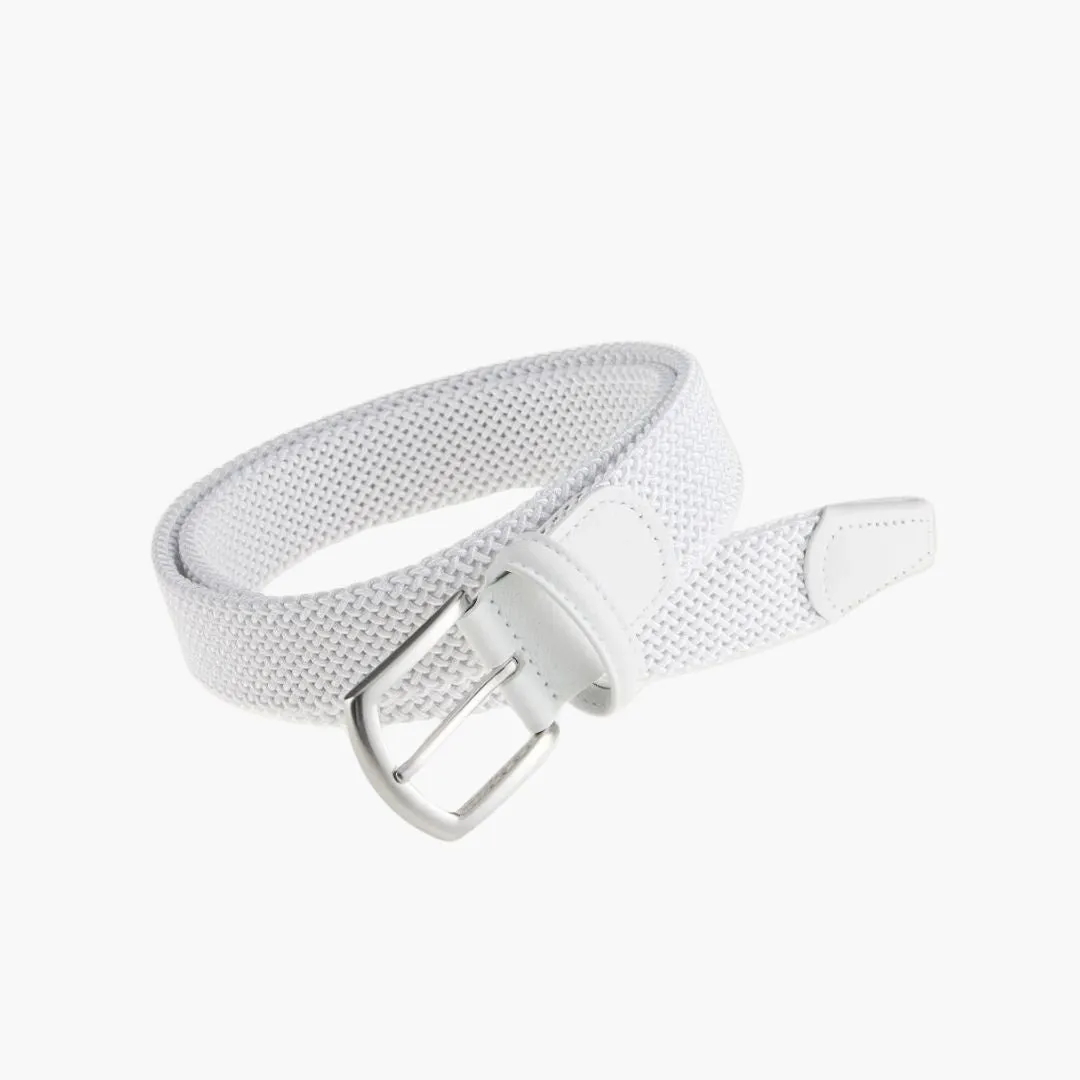 3.5cm Woven Elastic Belt (White)