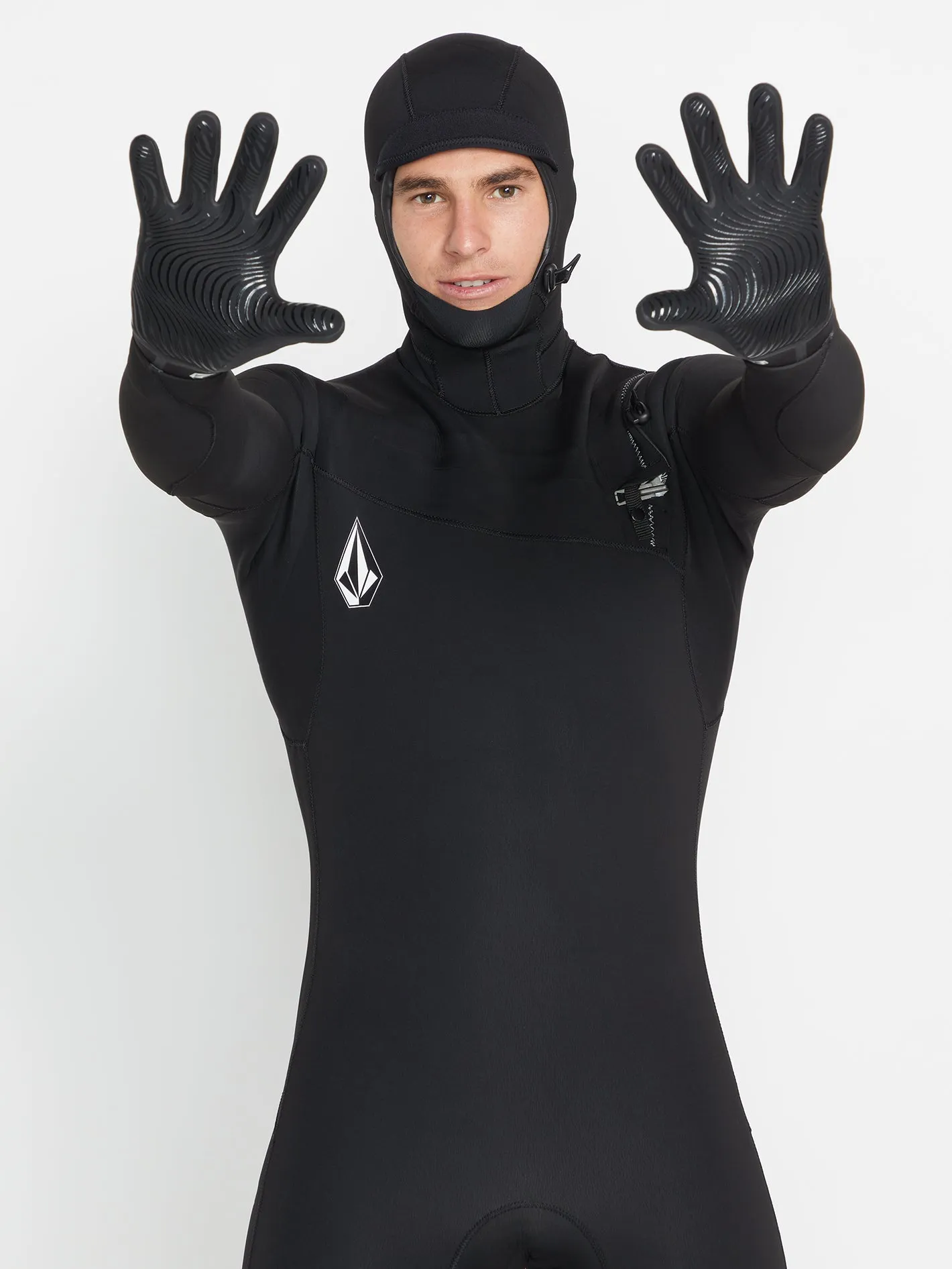 3mm 5 Finger Gloves - Black