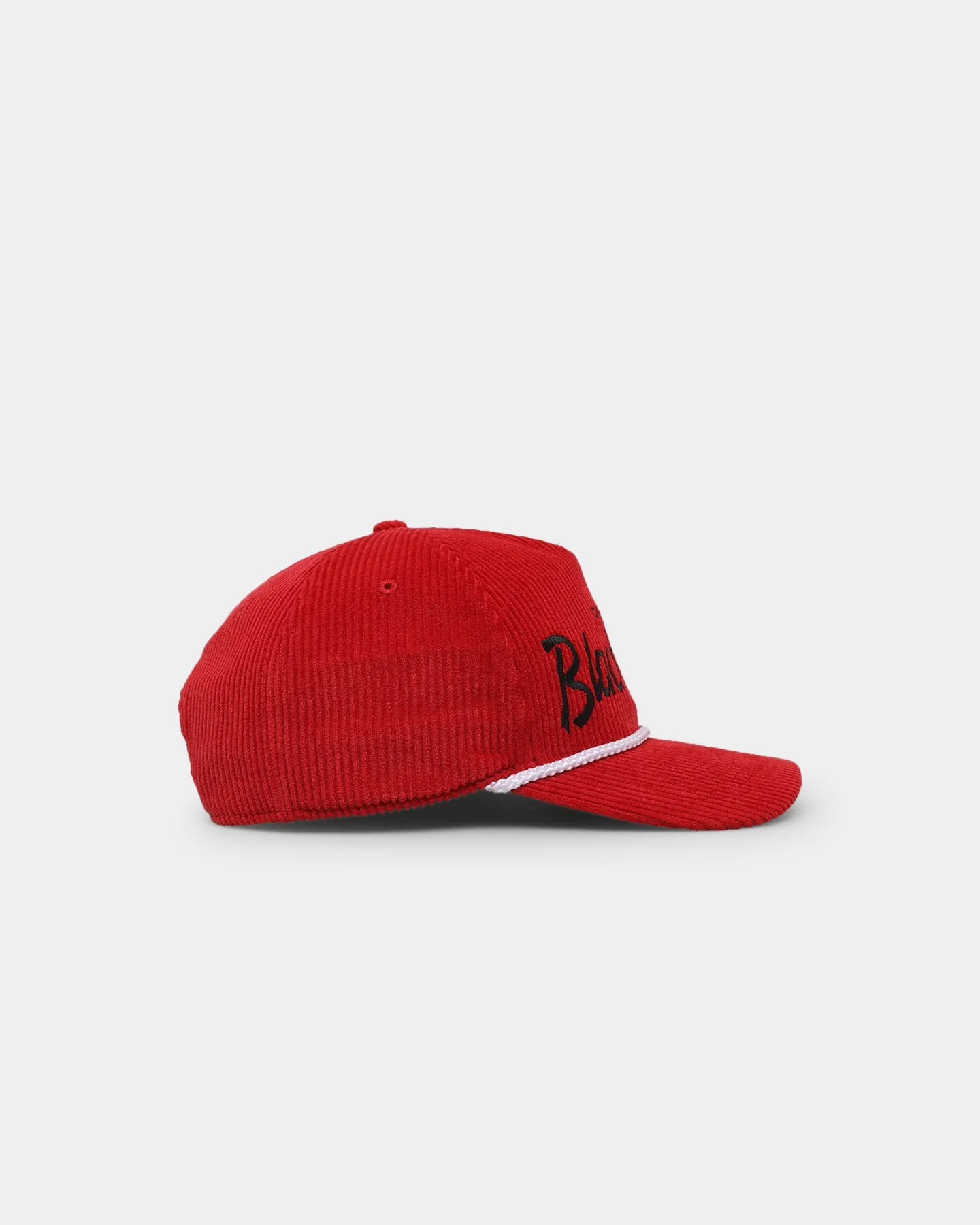 47 Brand Chicago Blackhawks 'NHL Corduroy Team Script' Corduroy Crossrope 47 Hitch Snapback Red