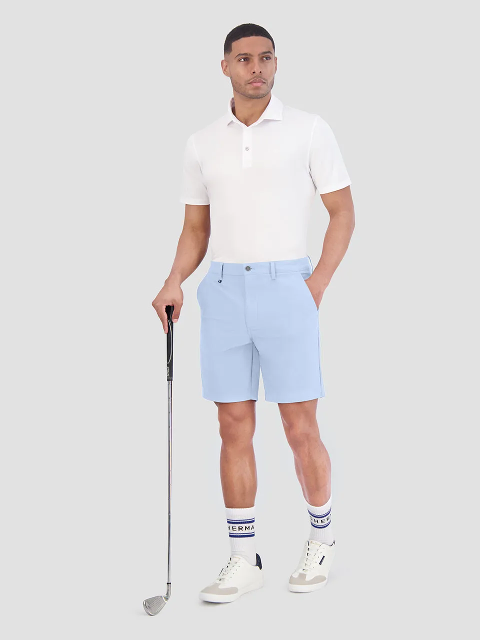 4Way Stretch Tech Shorts - Light Blue