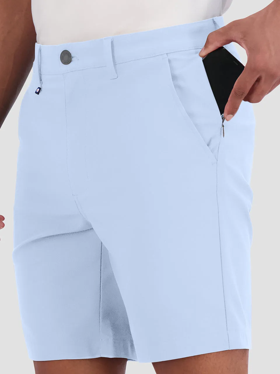 4Way Stretch Tech Shorts - Light Blue