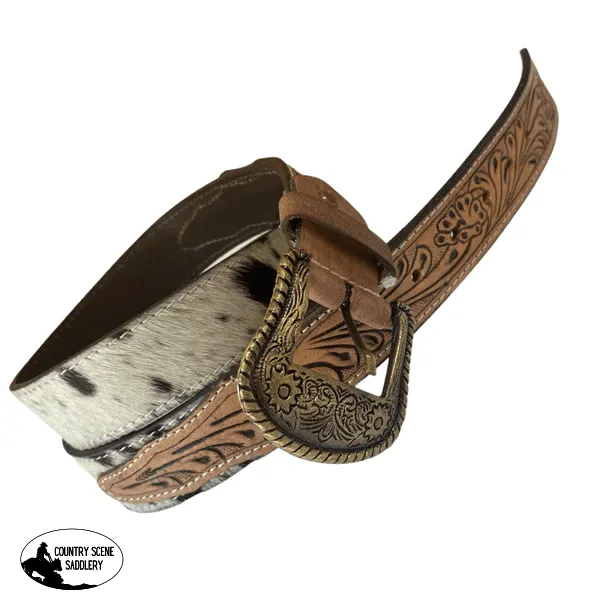 A8225 - 40" Hand Tooling Leather Cowhide Belt