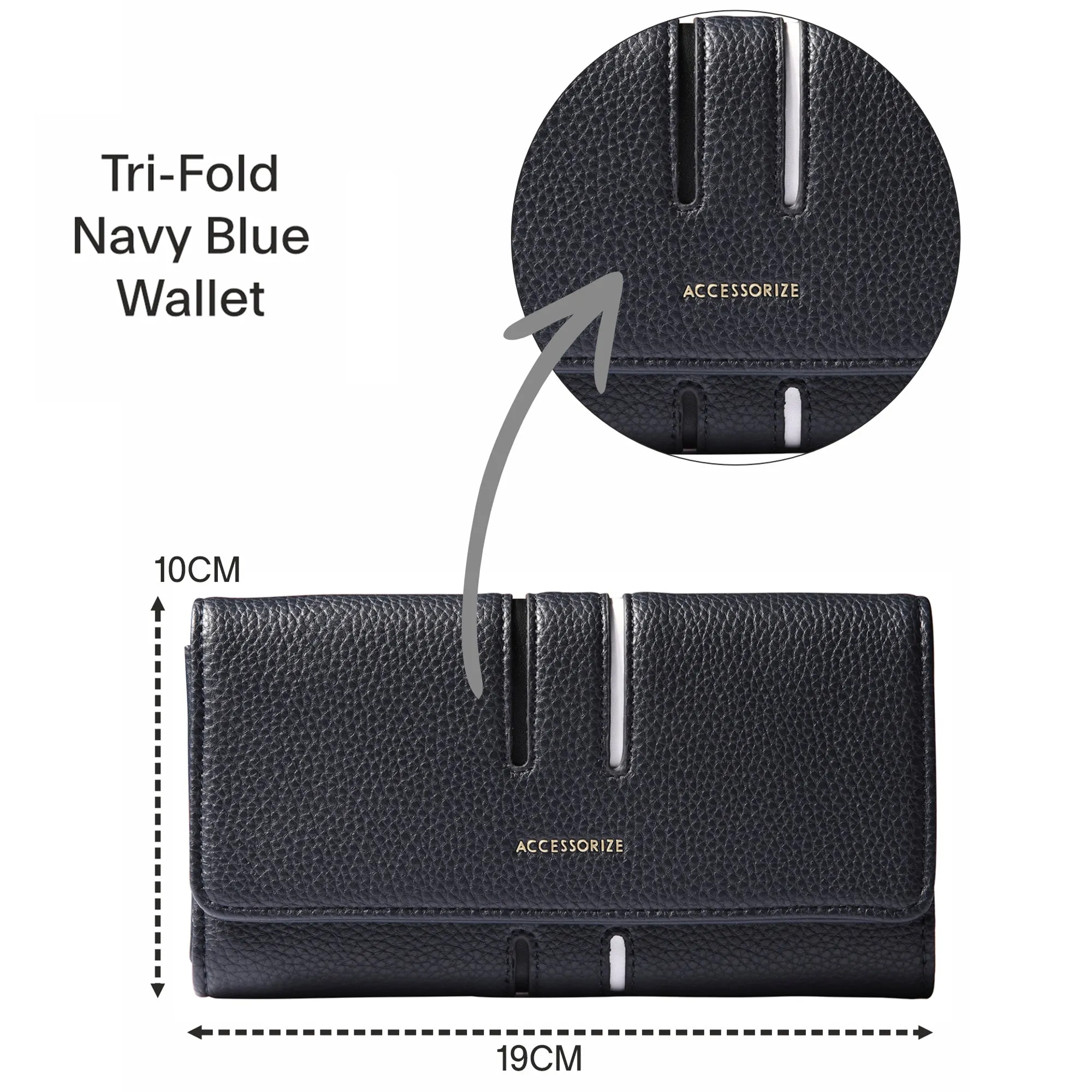 Accessorize London Women's Navy Blue Wallet