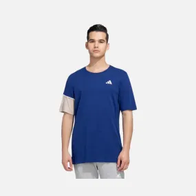 Adidas Clubhouse Men Tennis T-shirt -Victory Blue/Wonder Quartz