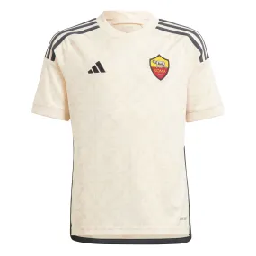 adidas Kids AS Roma 2023/24 Away Jersey Ecru Tint