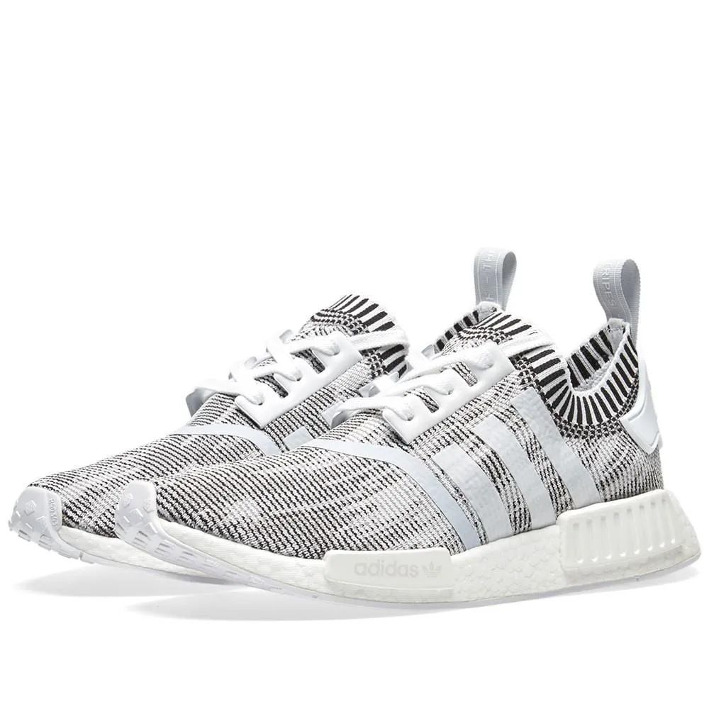 adidas NMD_R1 Primeknit Glitch Camo White-Black