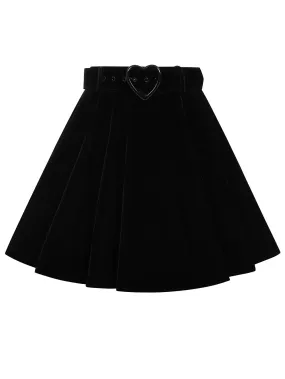 Adore Velvet Skater Skirt