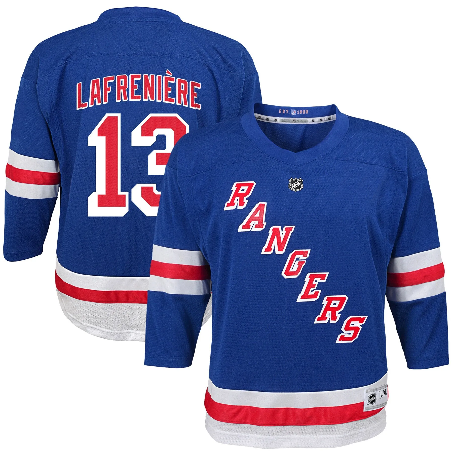 Alexis Lafrenière New York Rangers Preschool Home Replica Player Jersey - Blue