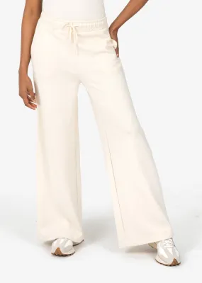 All-Around Lounge Wide Leg Trouser Short length Eggnog