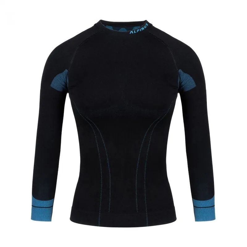 Alpinus Women Thermoactive Sweatshirt Tactical Base Layer - Black/Blue