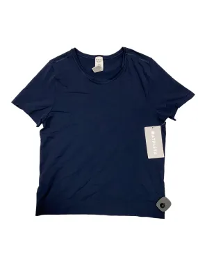 Athletic Top Short Sleeve By Athleta In Navy, Size: M