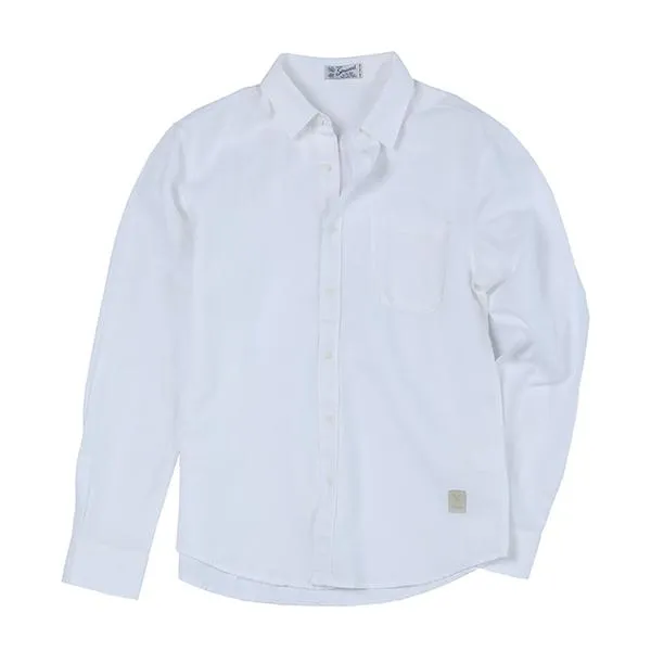 Autumn Summer Wear Breathable Pure Linen and Cotton Classic Men’s Shirt