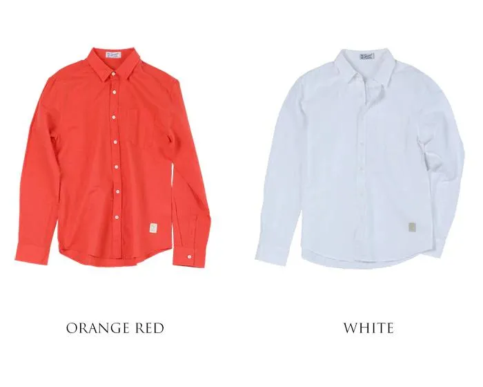 Autumn Summer Wear Breathable Pure Linen and Cotton Classic Men’s Shirt