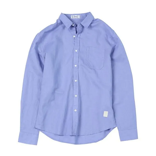 Autumn Summer Wear Breathable Pure Linen and Cotton Classic Men’s Shirt