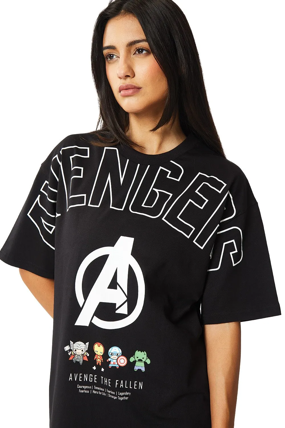 Avengers Miniature Figures Oversized T-shirt