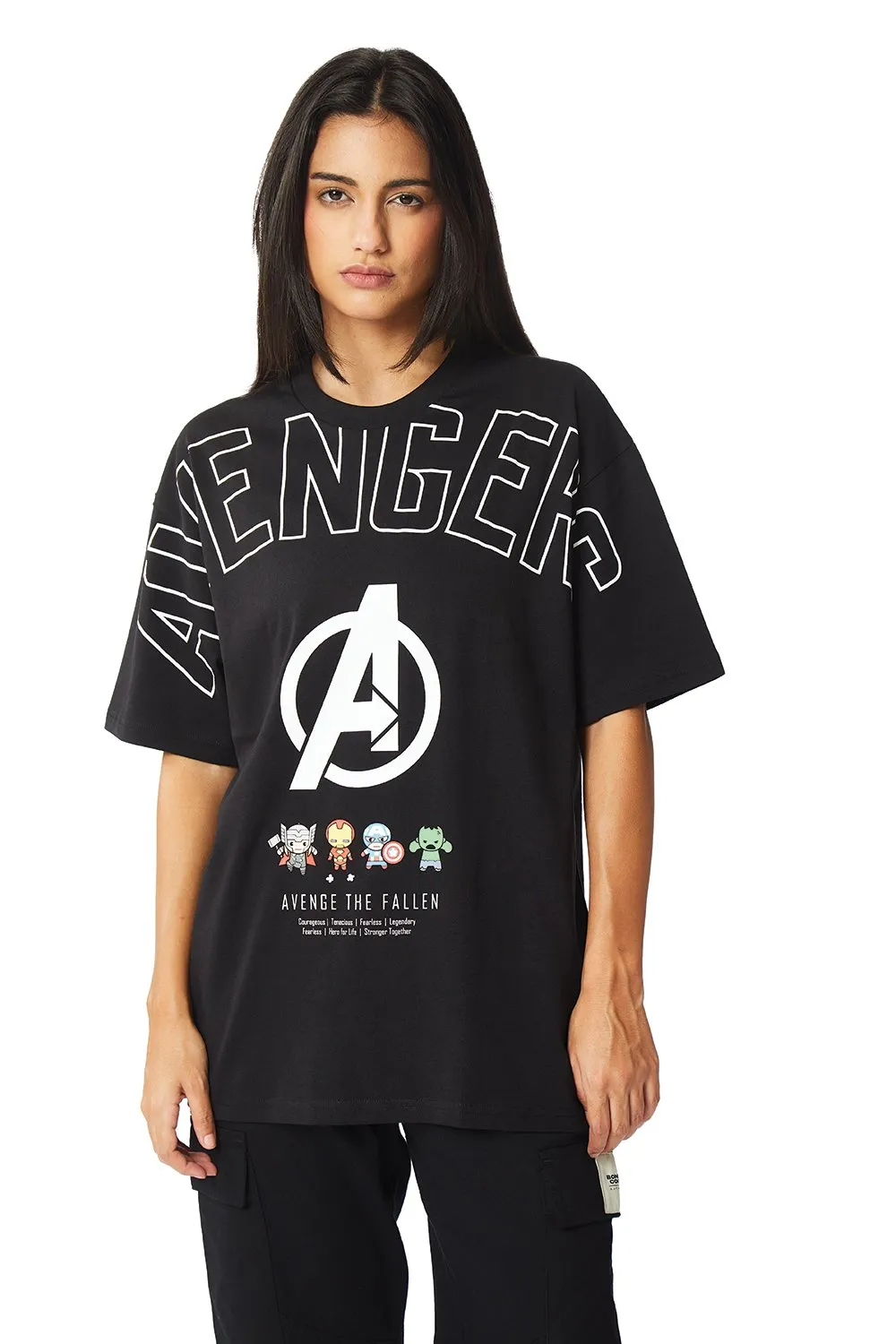 Avengers Miniature Figures Oversized T-shirt