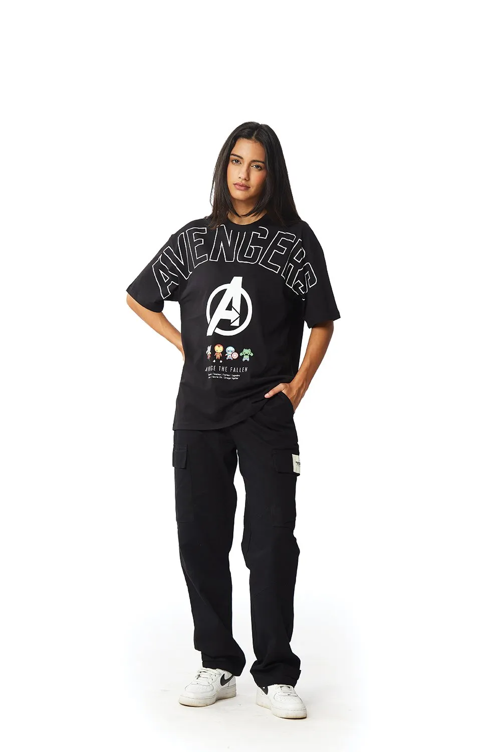 Avengers Miniature Figures Oversized T-shirt