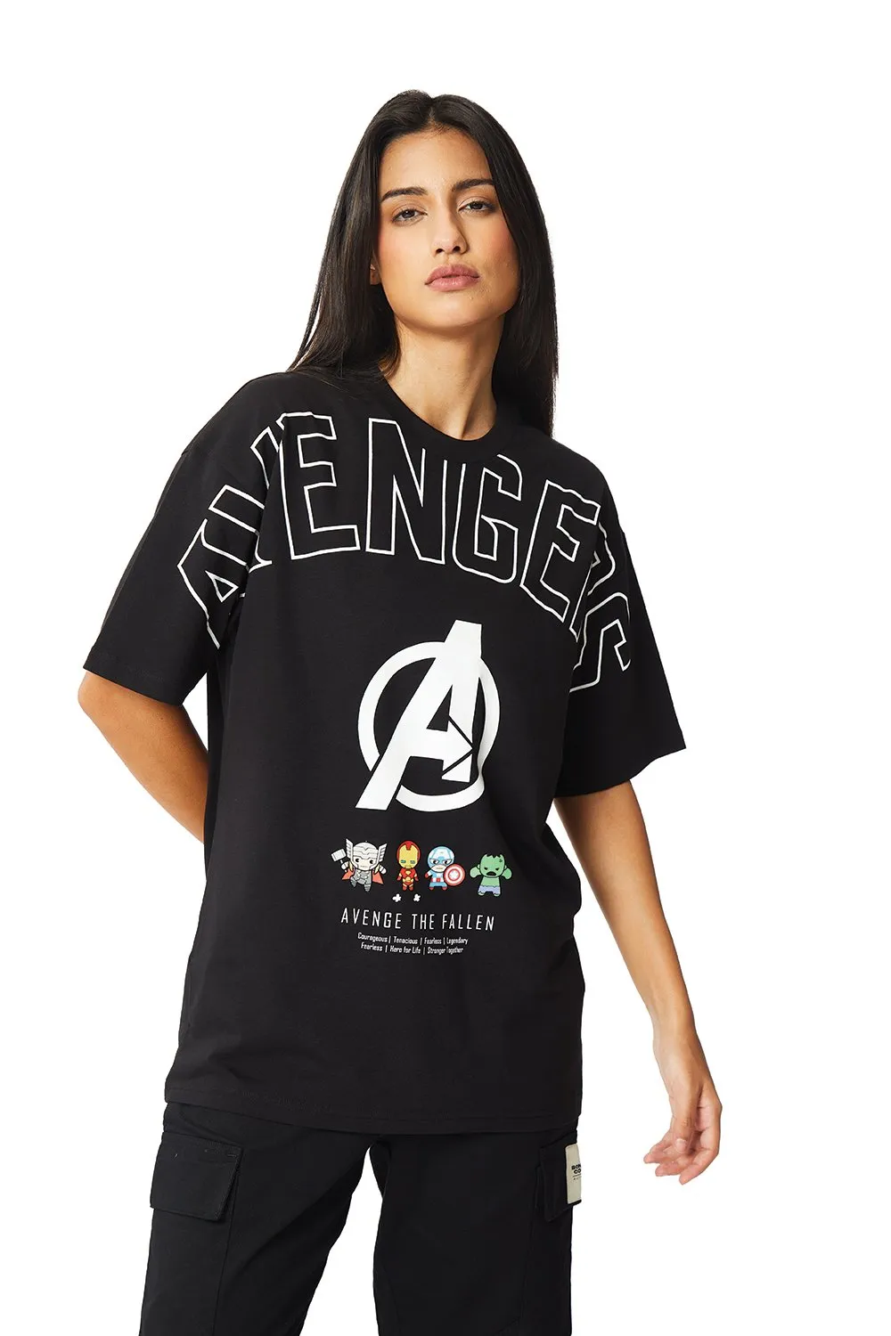 Avengers Miniature Figures Oversized T-shirt