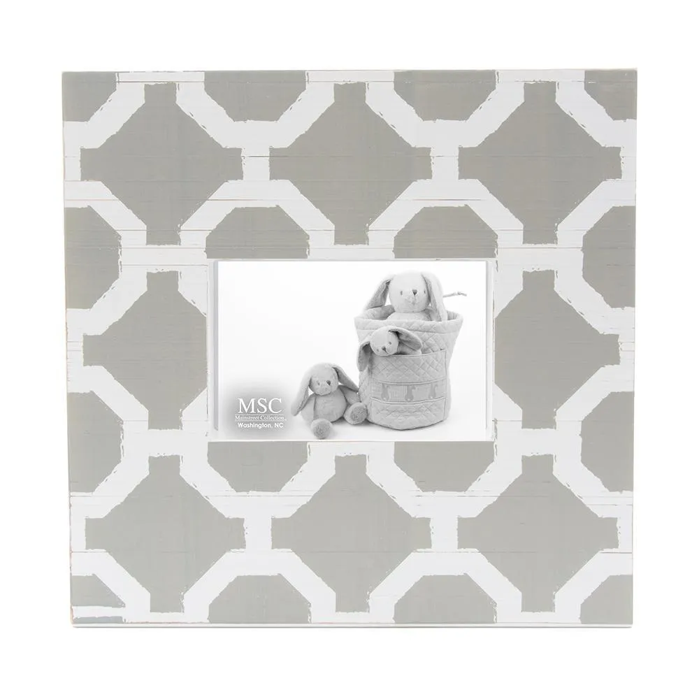 Baby Blue Trellis Picture Frame