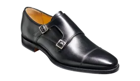 Barker  Edison uncomplicated Monk Strap - Black Calf