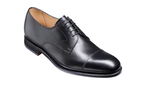 Barker Morden Classic toe-cap Derby Shoe -Black Calf