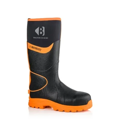 BBZ8000 Buckbootz S5 360° High Visibility Neoprene/Rubber Safety Wellington Boot with Ankle Protection - Ultimate Safety Wellington Boot