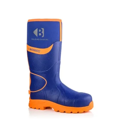 BBZ8000 Buckbootz S5 360° High Visibility Neoprene/Rubber Safety Wellington Boot with Ankle Protection - Ultimate Safety Wellington Boot