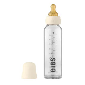 Bibs Glass Bottle Set 225ml - Ivory