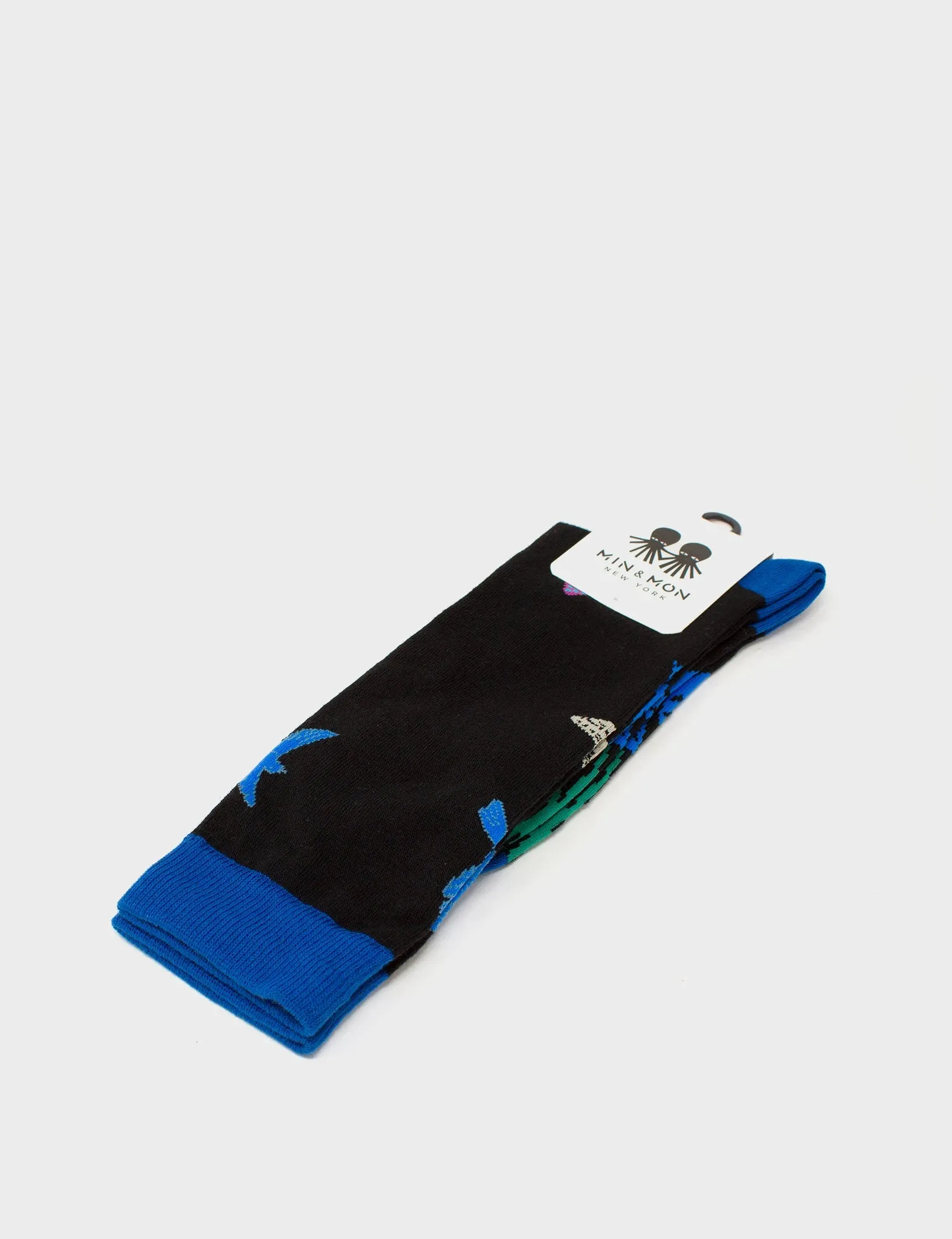 Black and Blue Socks - Woodlands