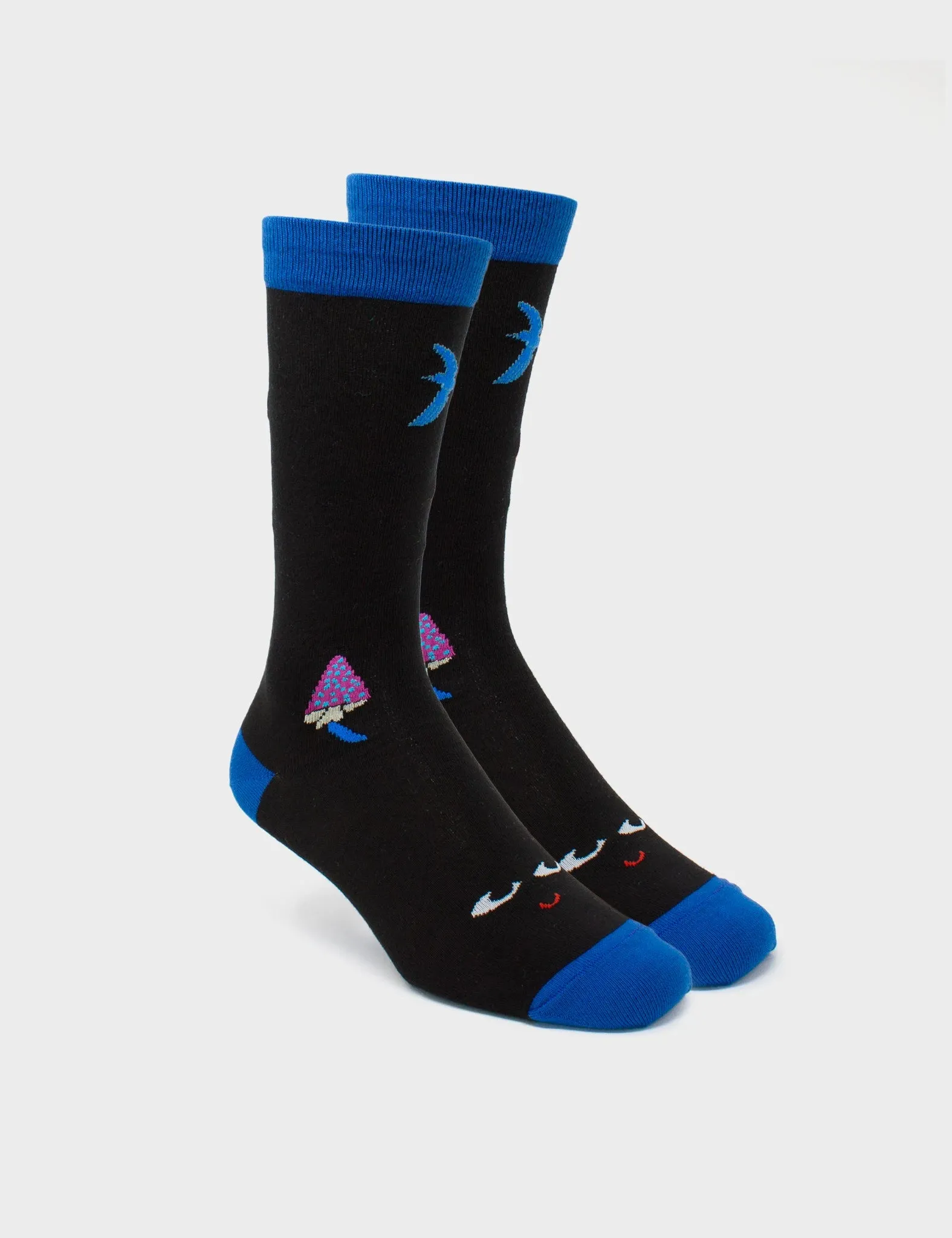 Black and Blue Socks - Woodlands