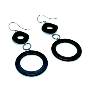 Black Olivia Earrings