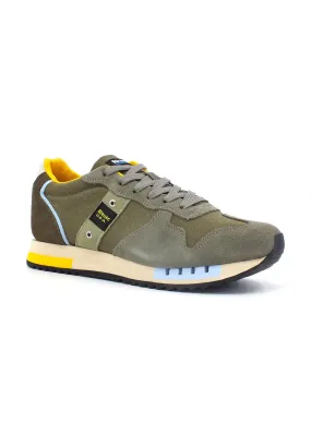 BLAUER Queens 01 Sneaker Uomo Verde Military Light Blue S3QUEENS01