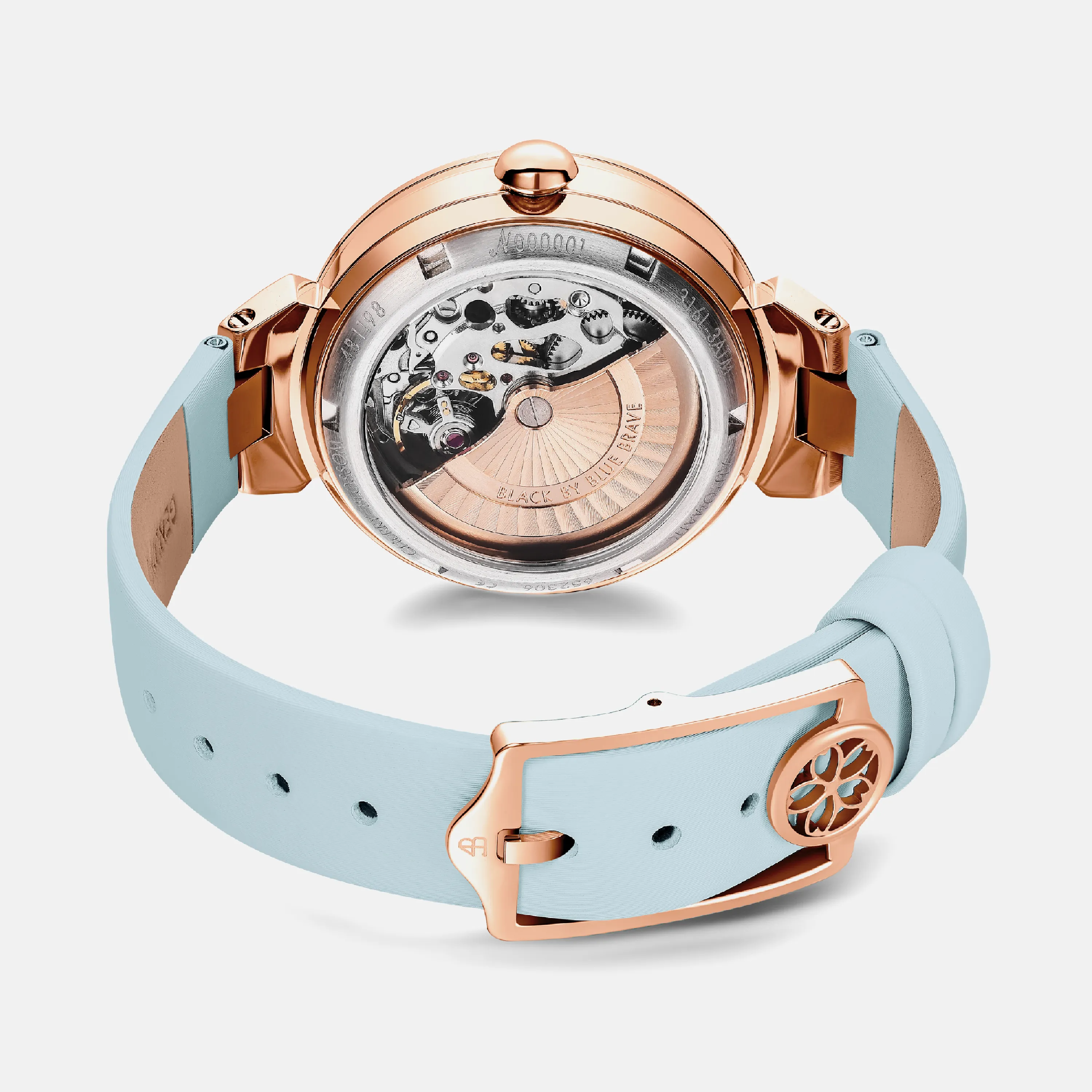 BLUE CHERRY BLOSSOM 36MM AUTOMATIC WATCH & CHERRY BLOSSOM BRACELET