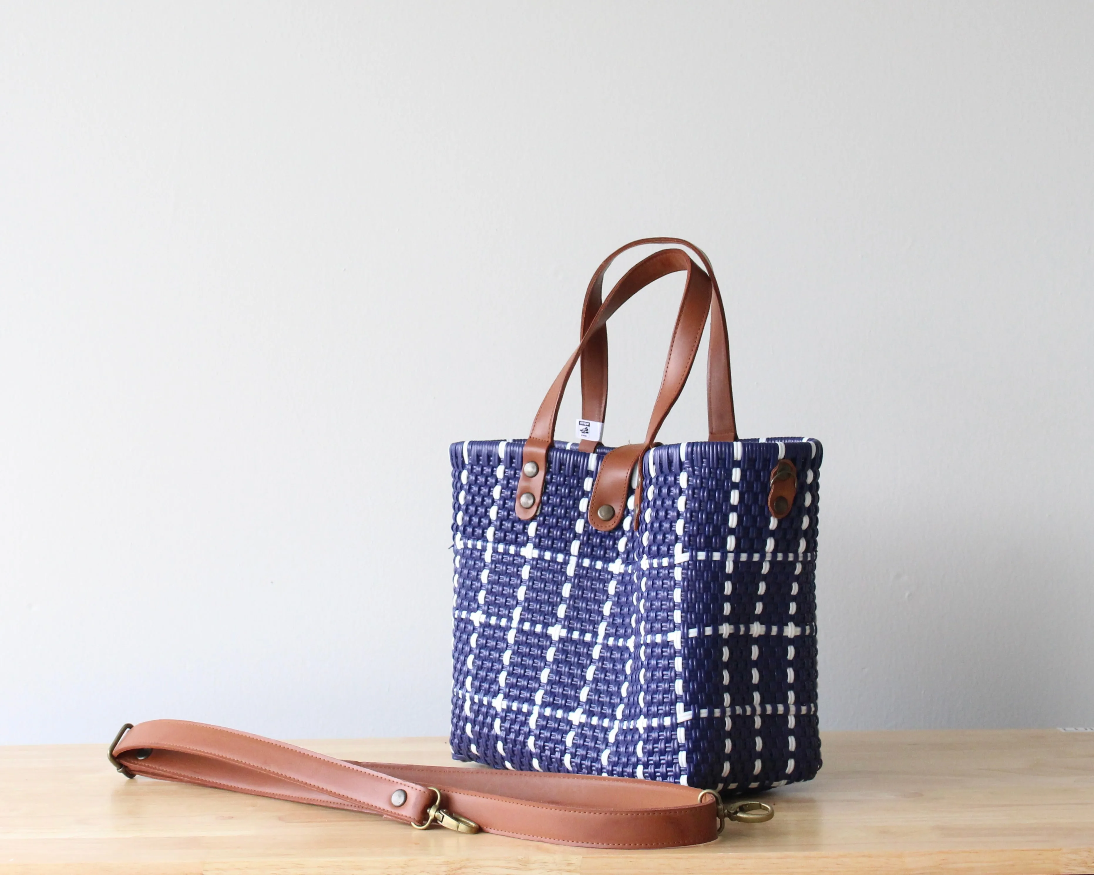 Blue Handwoven Purse by MexiMexi