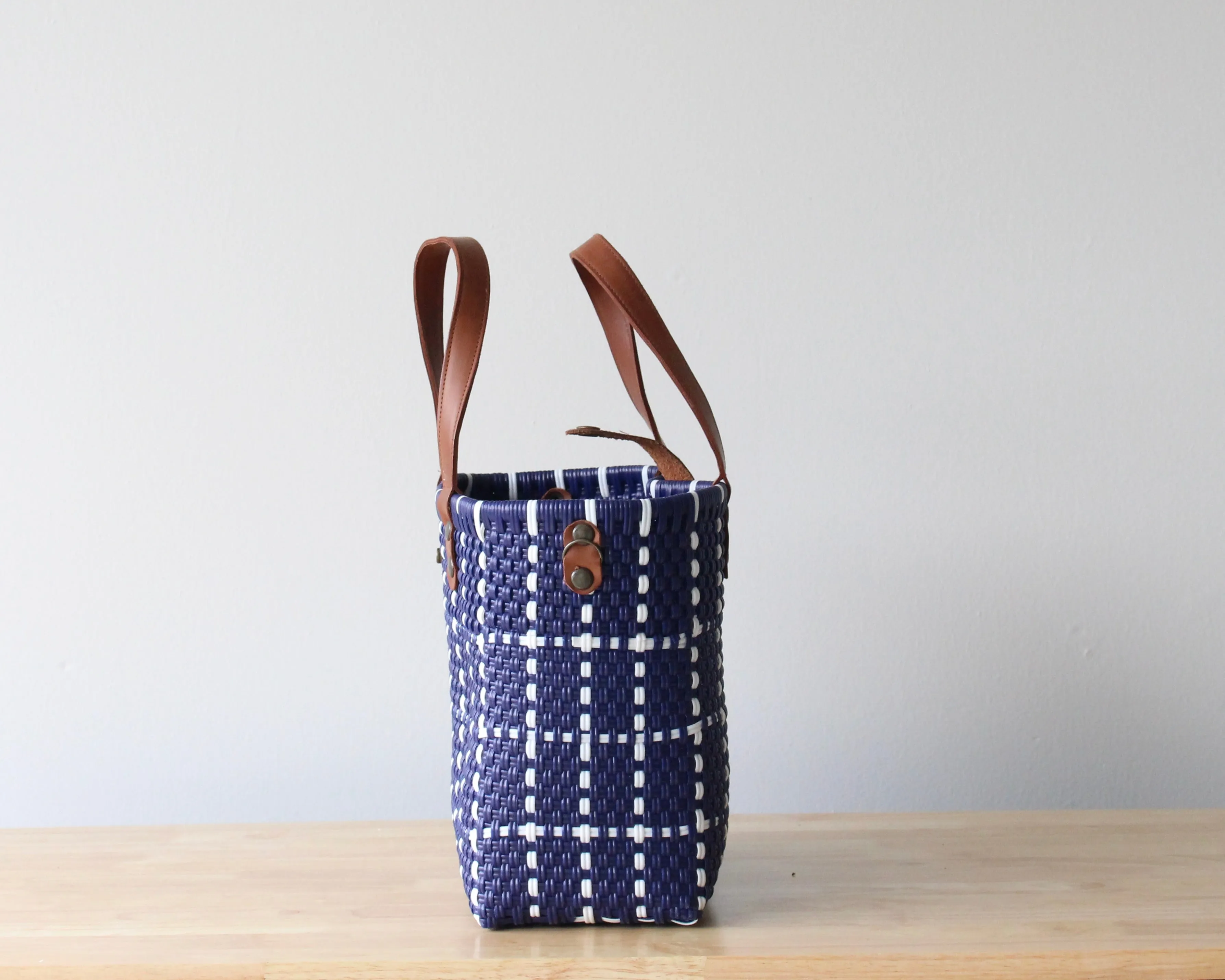 Blue Handwoven Purse by MexiMexi