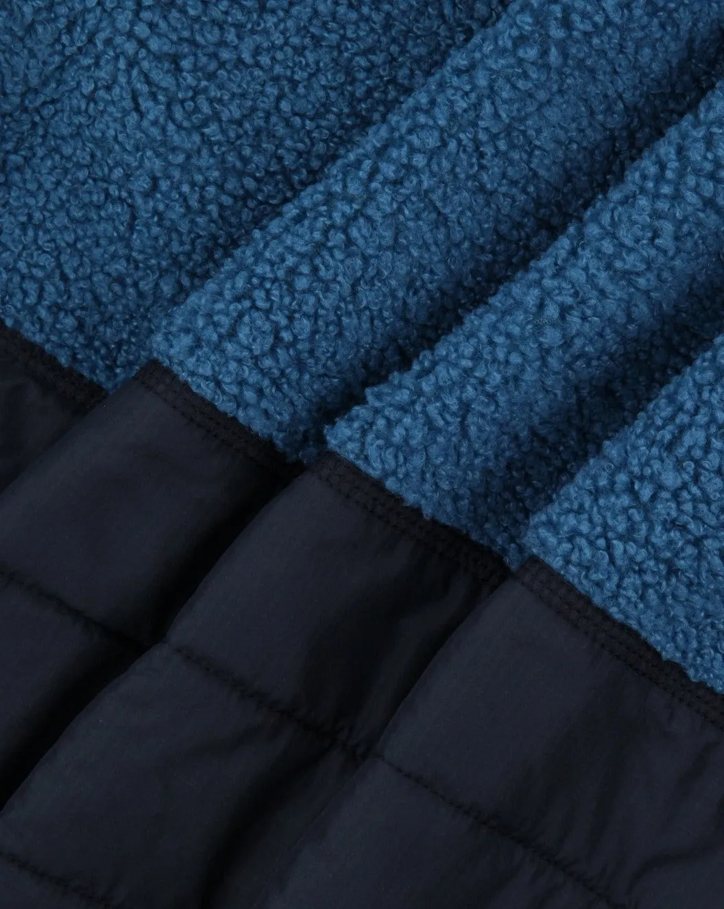 Born Explorer Recycled Polar-Lined Sherpa Fleece - Blue Steel