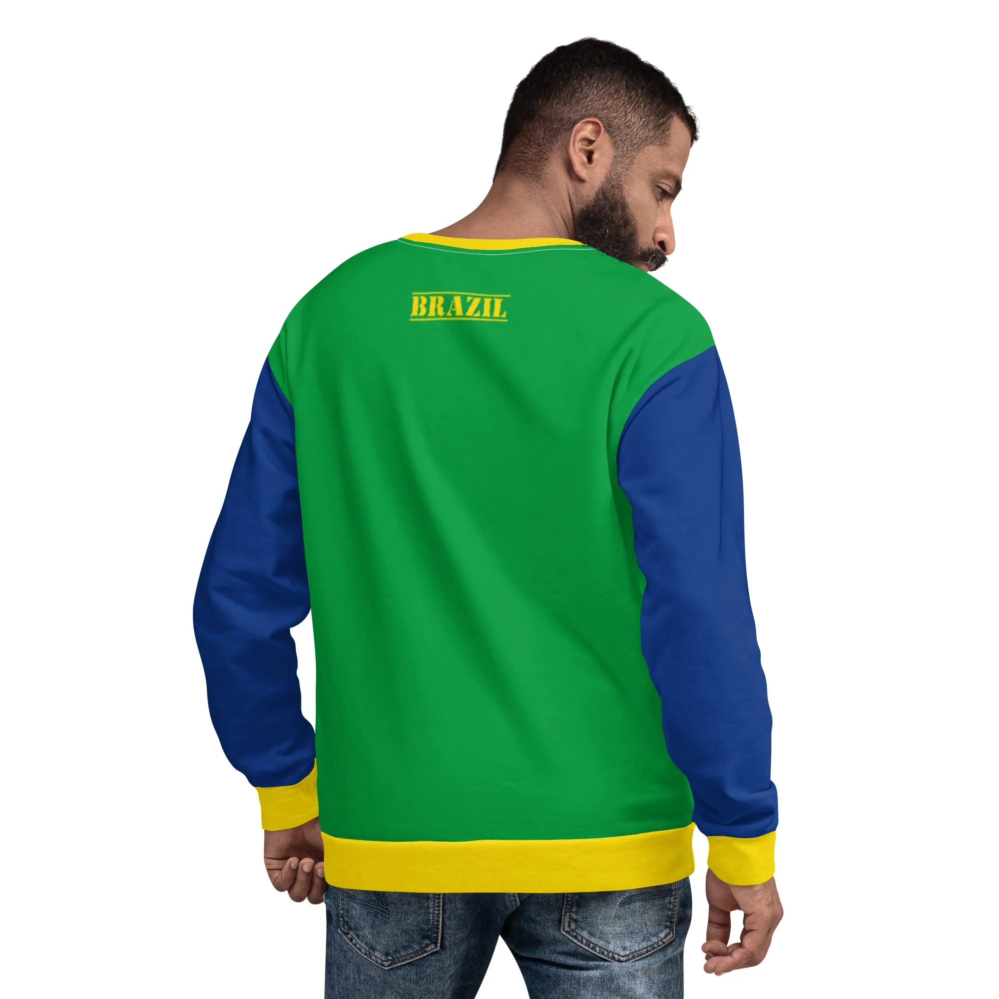 Brazil Sweatshirt / Brazil Clothes Style / Brazilian Flag Color