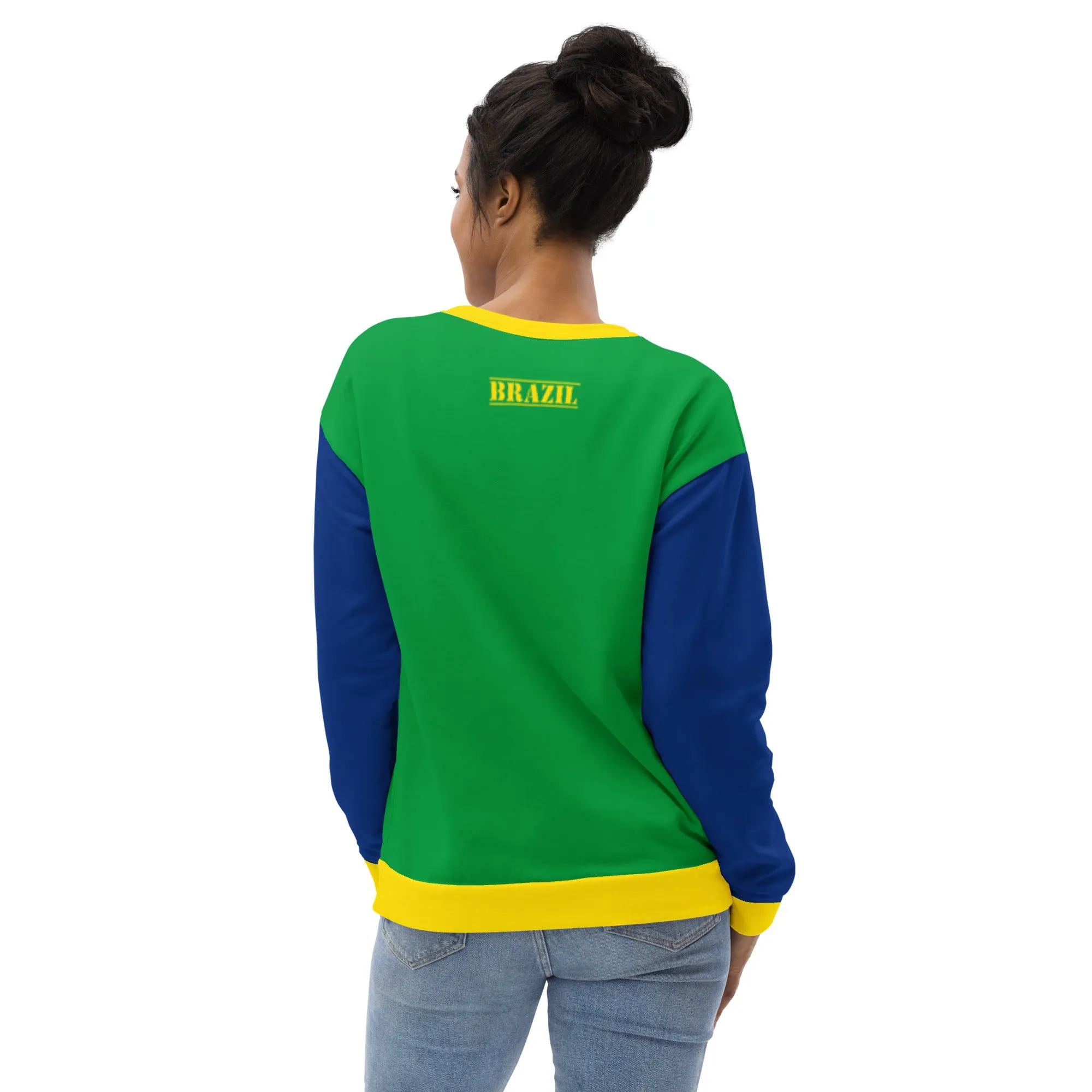 Brazil Sweatshirt / Brazil Clothes Style / Brazilian Flag Color