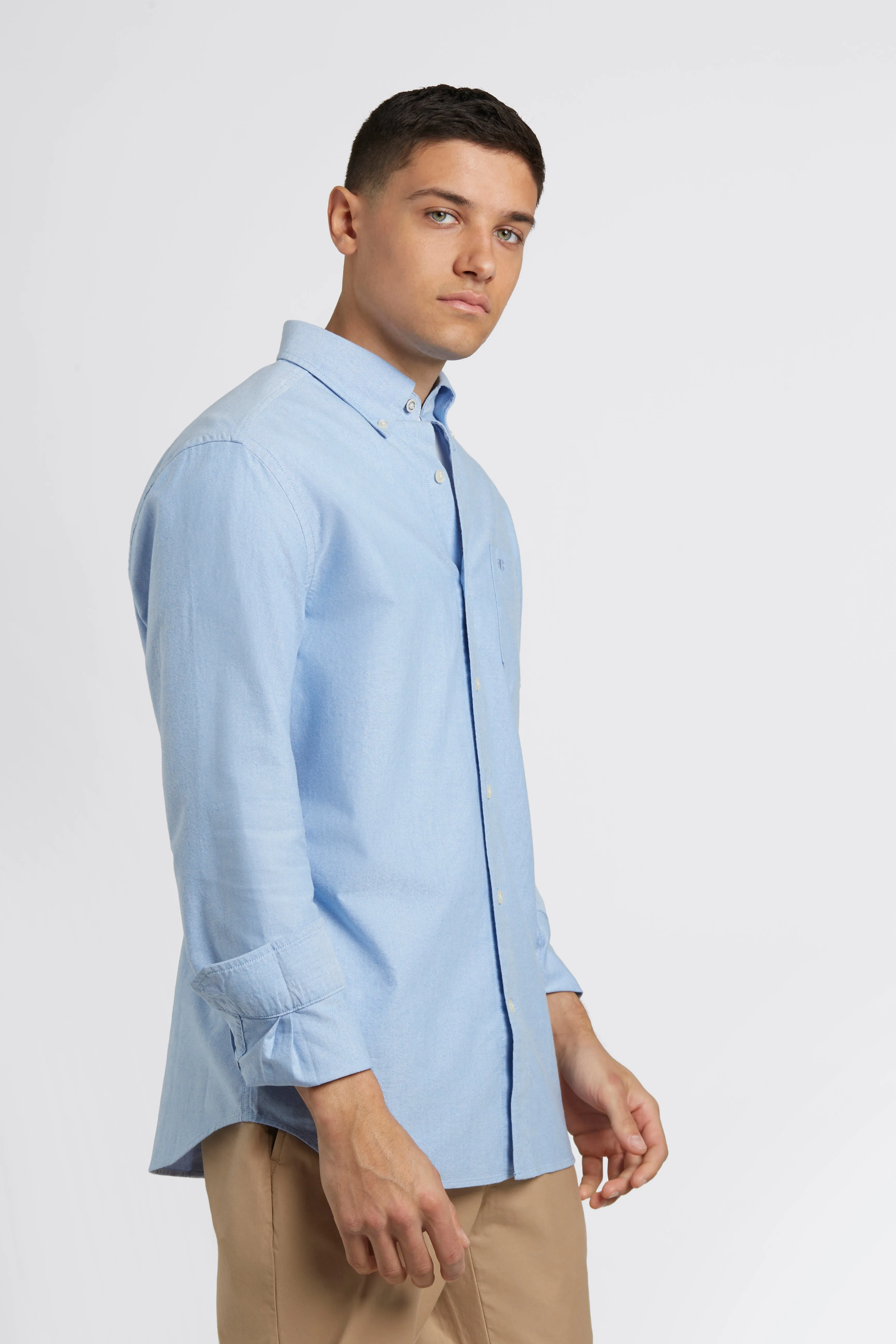 Brighton Oxford Organic Shirt - Pale Blue