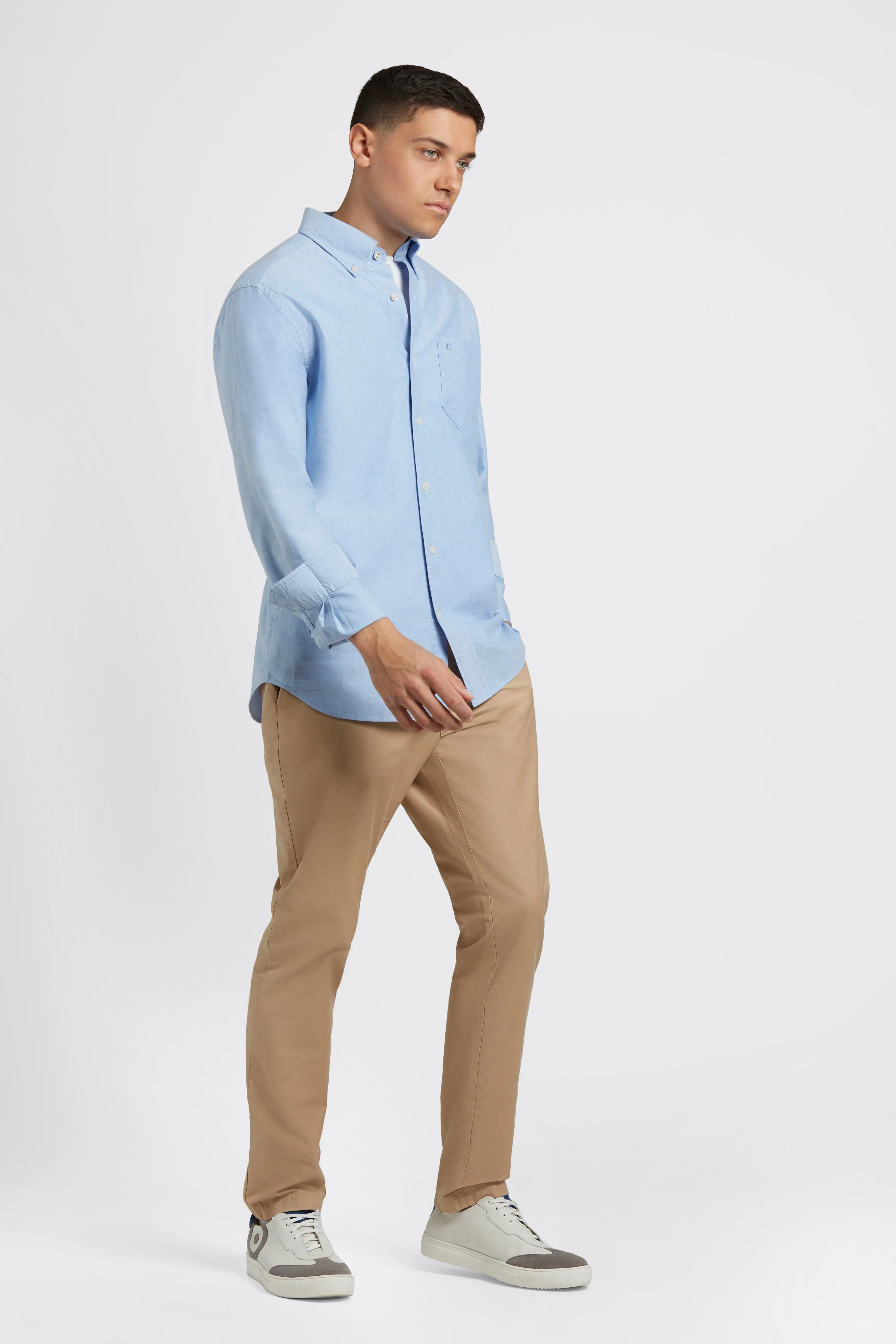 Brighton Oxford Organic Shirt - Pale Blue