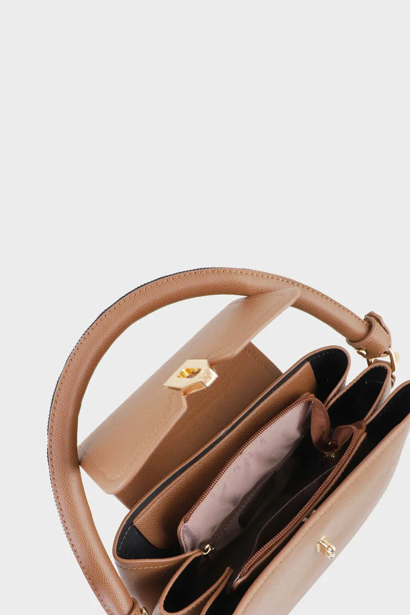 Bucket Hand Bags BH0001-Coffee