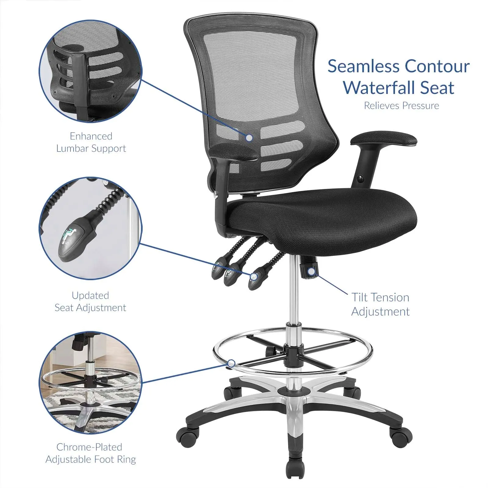 Calibrate Mesh Drafting Chair