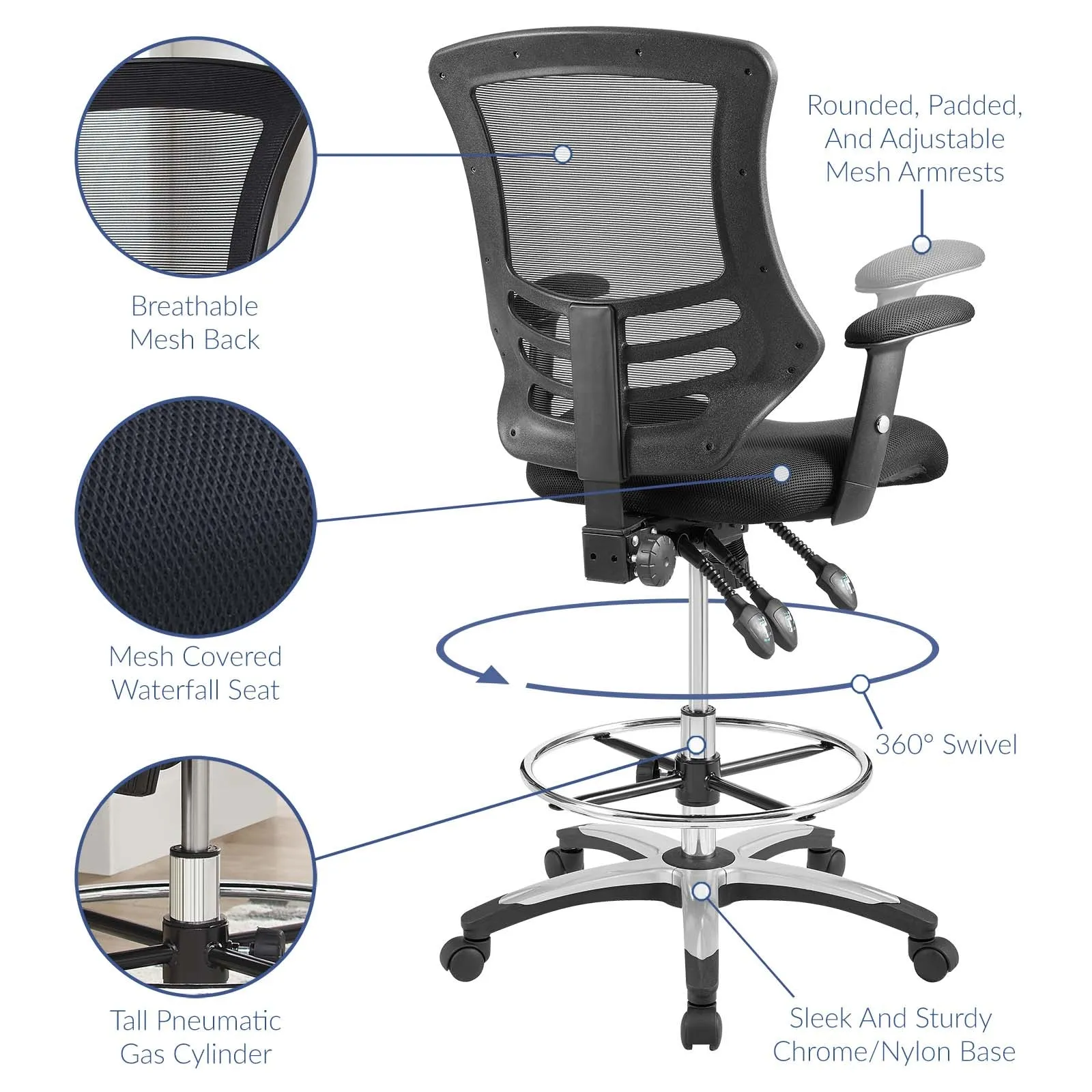 Calibrate Mesh Drafting Chair