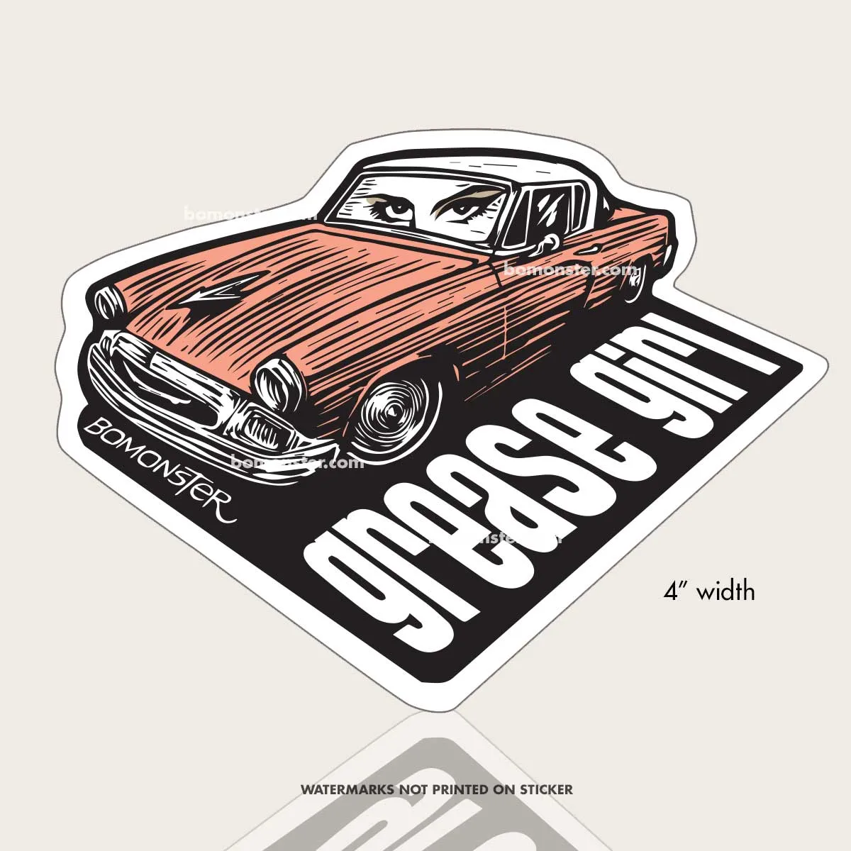 Car Girl Sticker "Grease Girl Studie"