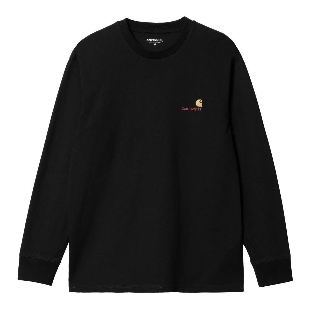 Carhartt WIP American Script T-Shirt L/S - Black