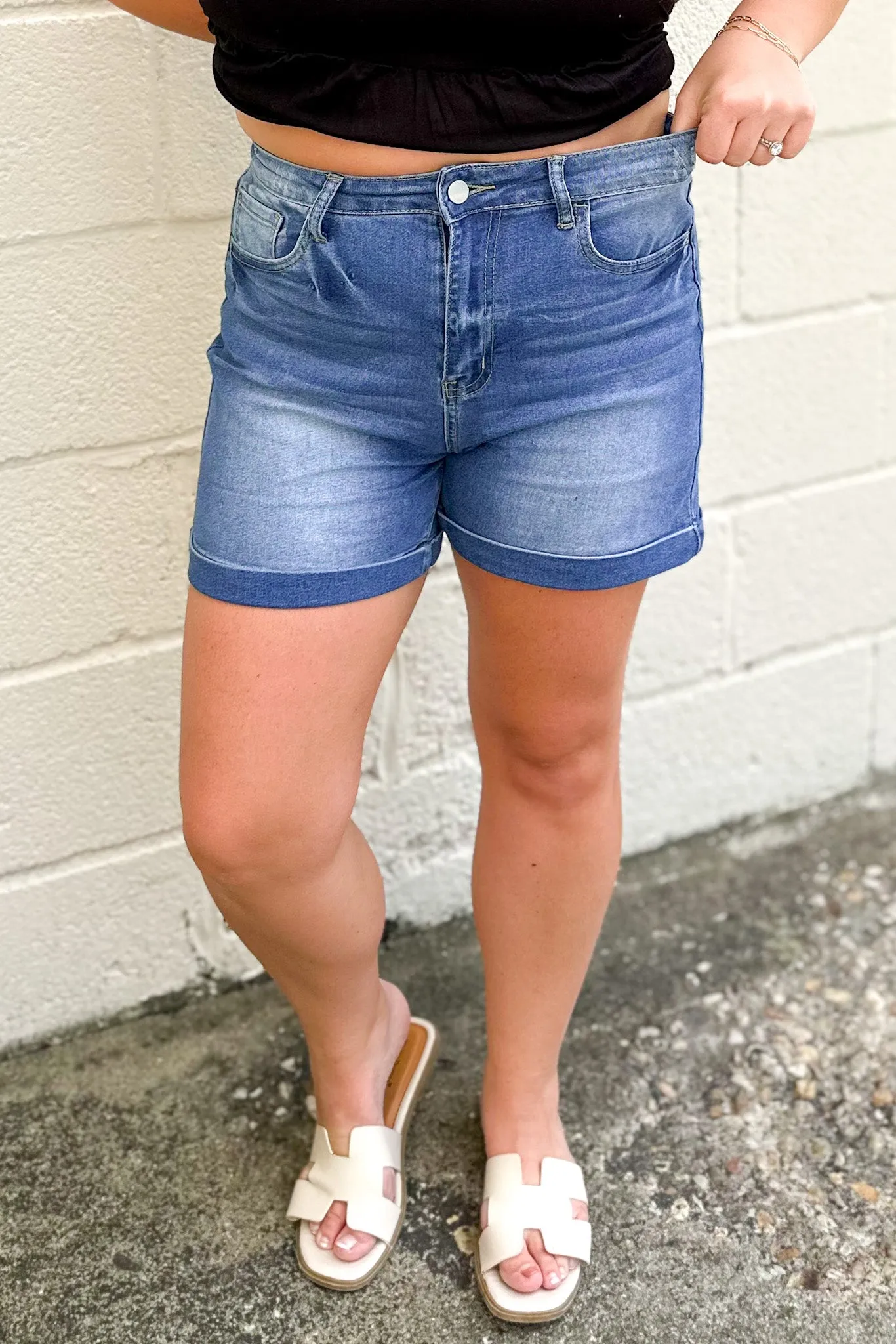 Carry On Your Way Denim Shorts