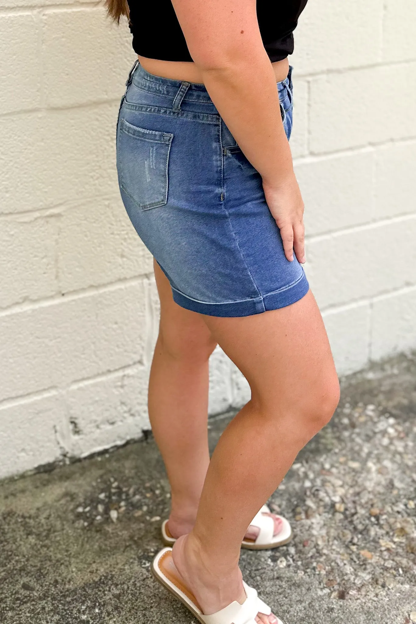 Carry On Your Way Denim Shorts