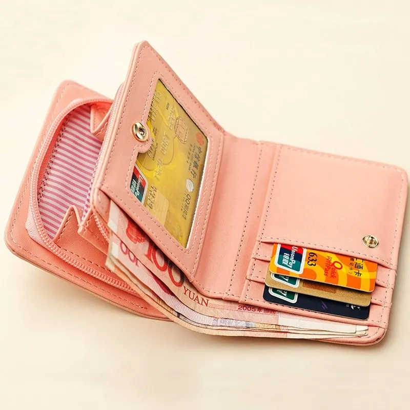 Cartoon Cat Design Zipper Wallet